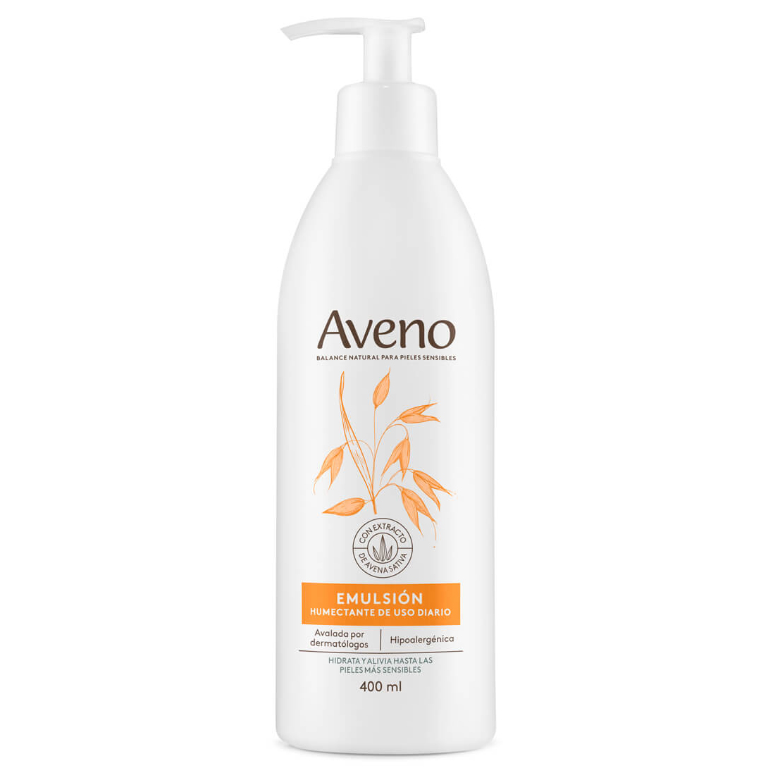 AVENO EMULSION HIDRATANTE X 400 ML.